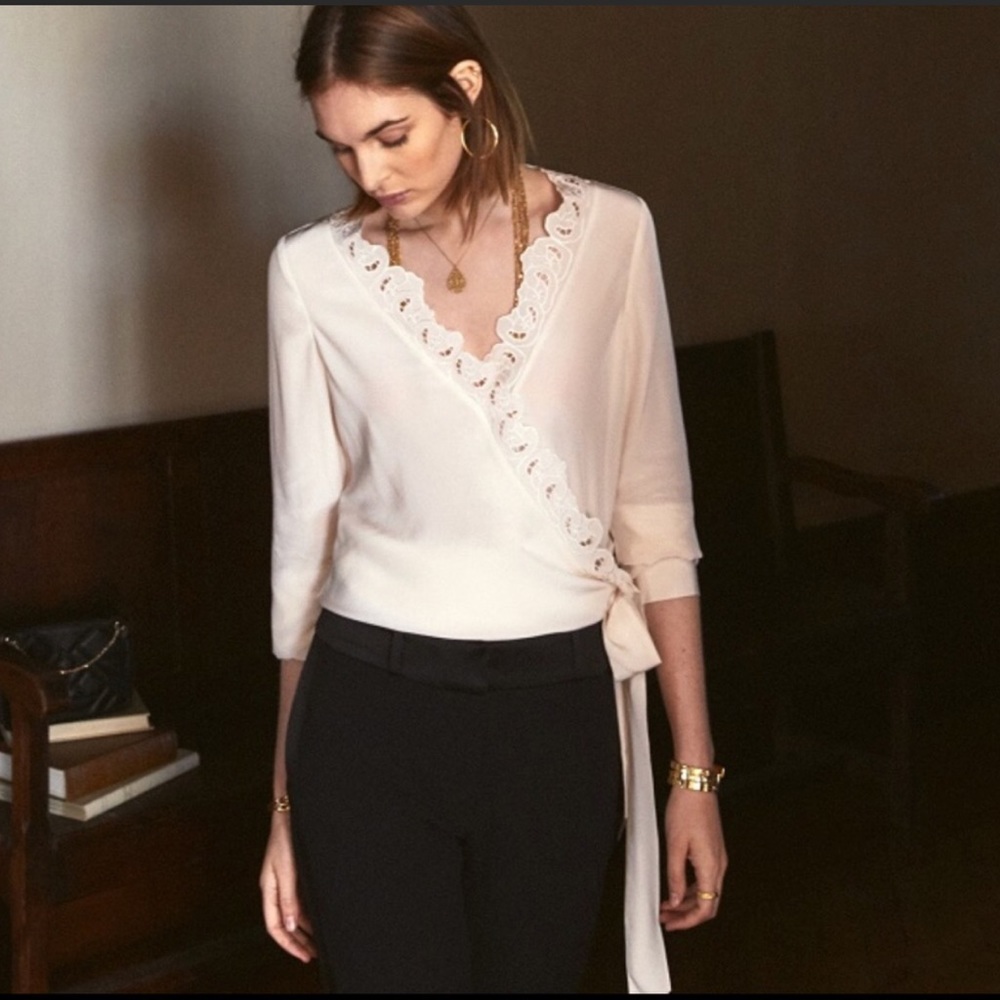 NWT Sézane Elina Blouse